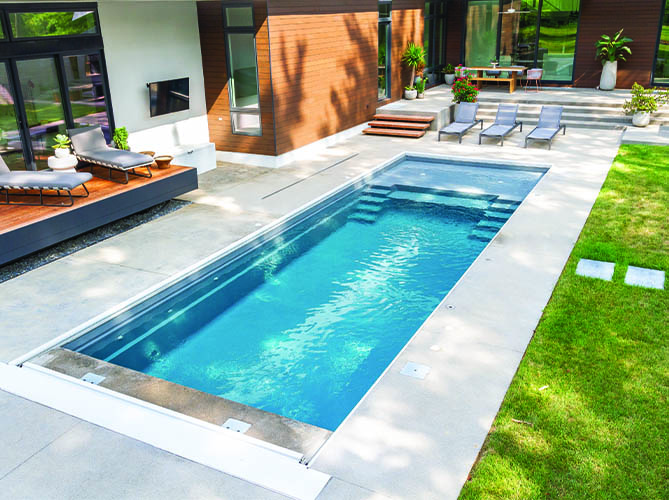 Fiberglass swimming pool 2